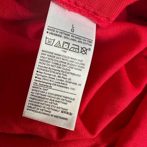 Gap Linen Bled Cargo Wide Leg Pant - Picture 5 of 5